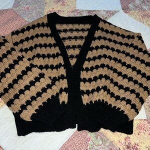 Woman's Plus Size Crochet Cardigan